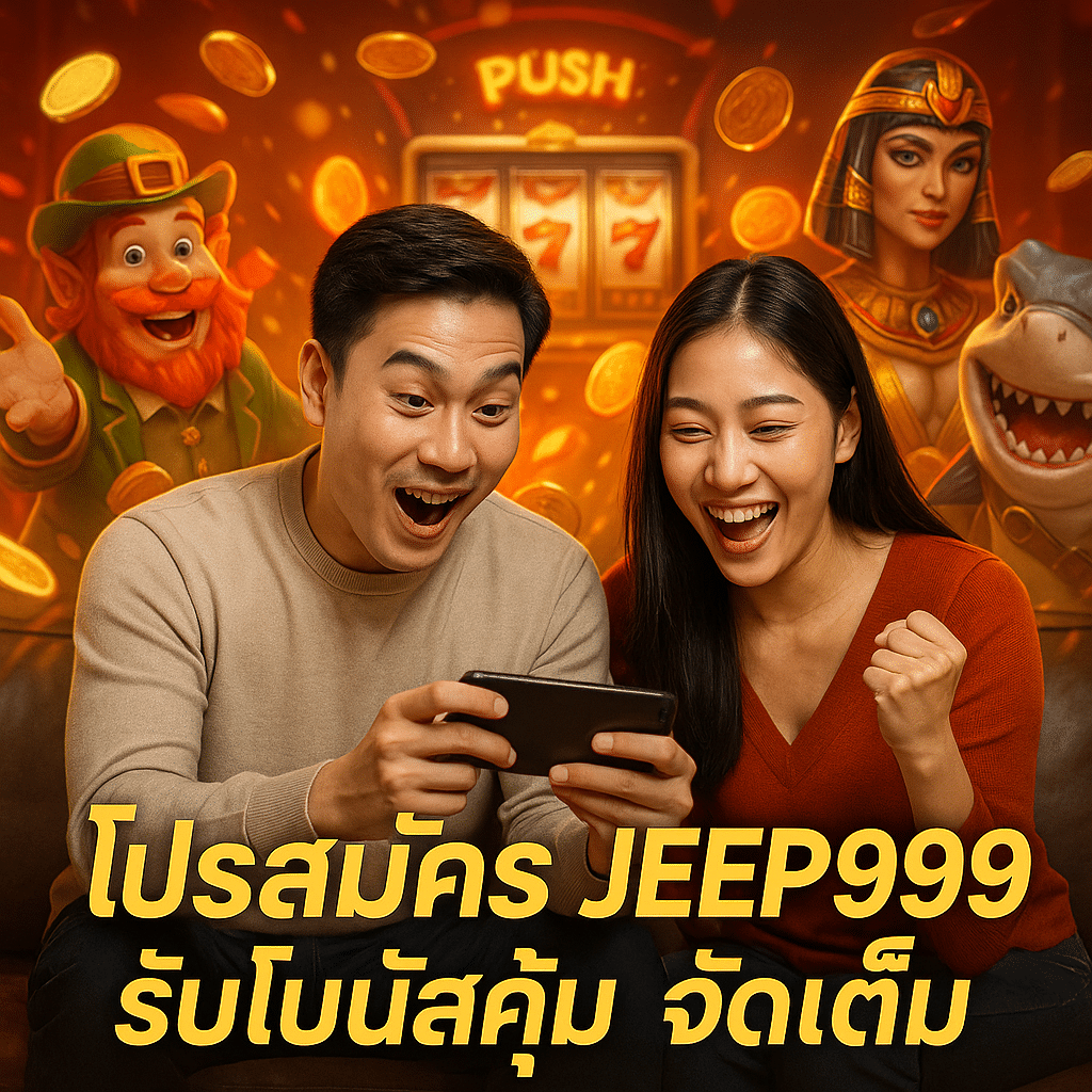โปรสมัคร JEEP999 รับโบนัสคุ้ม จัดเต็ม