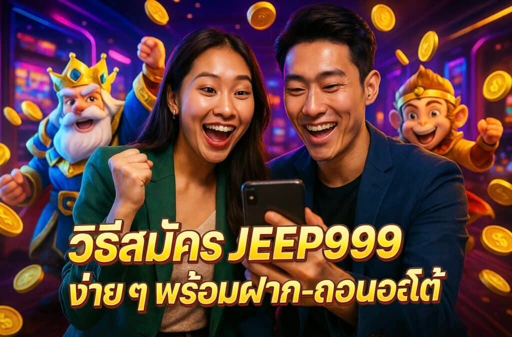 วิธีสมัคร JEEP999 ง่าย ๆ พร้อมฝาก-ถอนออโต้