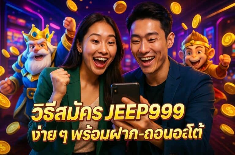 วิธีสมัคร JEEP999 ง่าย ๆ พร้อมฝาก-ถอนออโต้