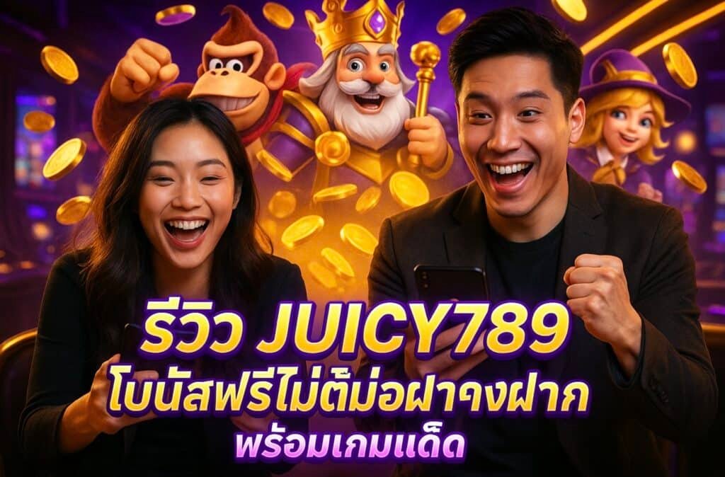 รีวิว JUICY789 โบนัสฟรีไม่ต้องฝาก พร้อมเกมเด็ด